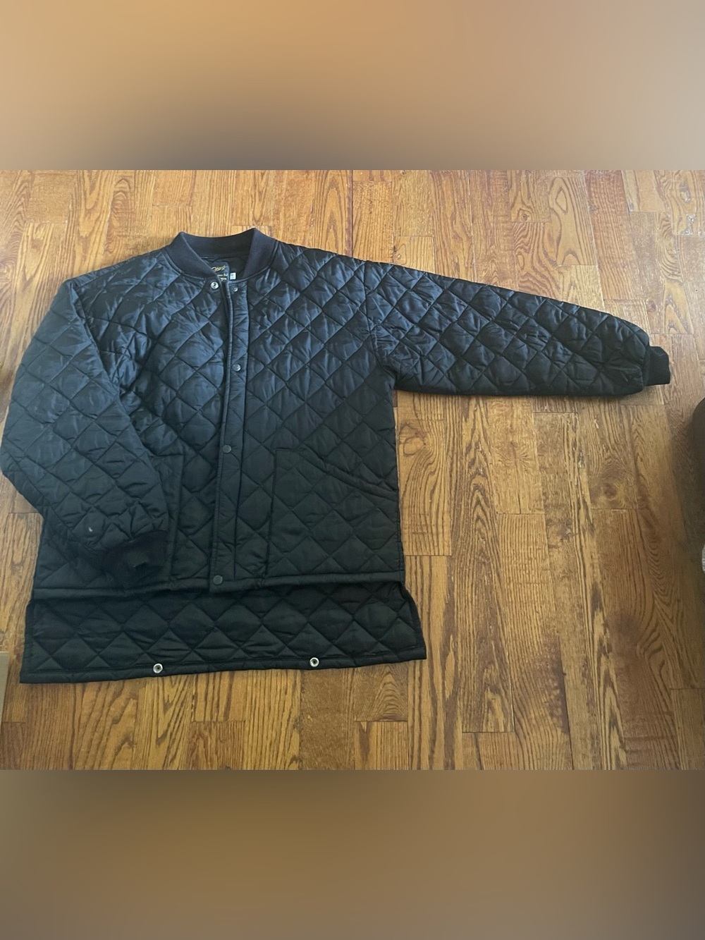 STAR Black Quilted Women’s Jacket Lightweight Puffer Style - Size Large